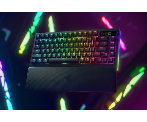 Razer BlackWidow V4 Pro teclado Juego USB + RF Wireless + Bluetooth QWERTY Internacional de EE.UU. Negro