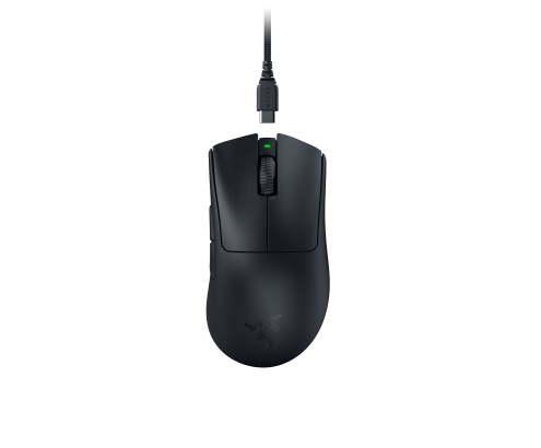 Razer DeathAdder V3 Pro ratón Juego mano derecha RF Wireless + USB Type-C Óptico 30000 DPI