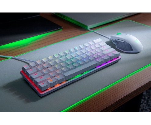 Razer huntsman mini teclado usb qwerty internacional de ee.uu blanco