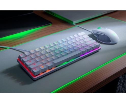 Razer Huntsman Mini teclado USB QWERTY Internacional de EE.UU. Blanco