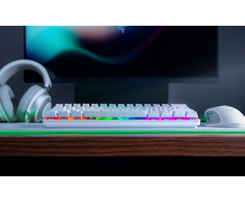 Razer Huntsman Mini teclado USB QWERTY Internacional de EE.UU. Blanco