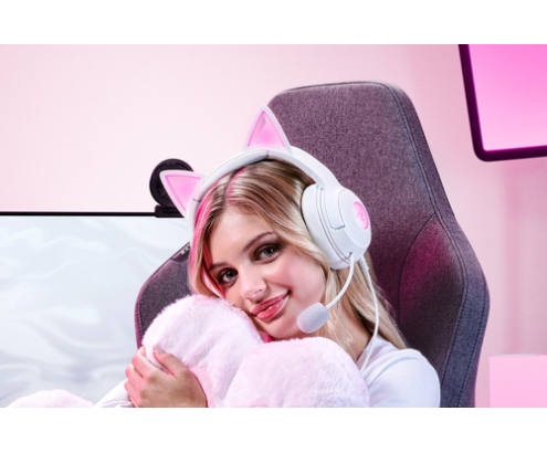 Razer Kraken Kitty V2 Auriculares Alámbrico Diadema Juego USB tipo A Blanco
