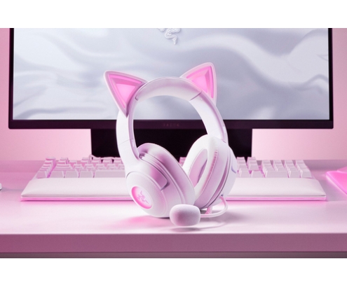Razer Kraken Kitty V2 Auriculares Alámbrico Diadema Juego USB tipo A Blanco