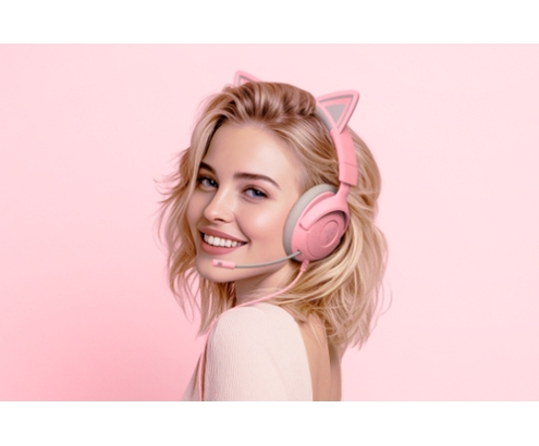Razer Kraken Kitty V3 X Auriculares Alámbrico Diadema Juego USB tipo A Rosa