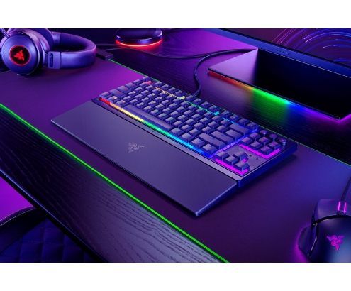 Razer Ornata V3 Tenkeyless teclado Juego USB QWERTZ Alemán Negro