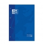 RECAMBIO OXFORD CLASSIC CUADERNO A4+ 80 HOJAS 90 GRAMOS 4 TALADROS CUADRICULA 5X5 ENMARCADO AZUL MARINO 400123672