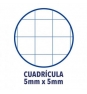RECAMBIO OXFORD CLASSIC CUADERNO A4+ 80 HOJAS 90 GRAMOS 4 TALADROS CUADRICULA 5X5 ENMARCADO AZUL MARINO 400123672