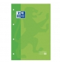 RECAMBIO OXFORD CLASSIC CUADERNO A4 A4+ 80 HOJAS 90 GRAMOS 4 TALADROS CUADRICULA 5X5 ENMARCADO VERDE MANZANA 400123674