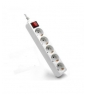 REGLETA PHASAK 6 TOMAS CON INTERRUPTOR 1.5MT BLANCO HEMBRA BNS 1208 T