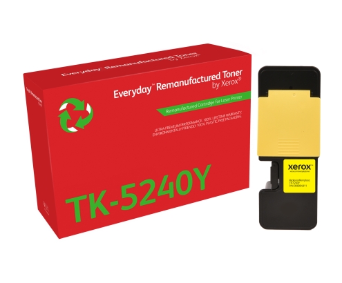 Remanufacturado Everyday Tóner Everyday™ Amarillo remanufacturado de Xerox es compatible con Kyocera TK-5240Y, Capacidad estándar
