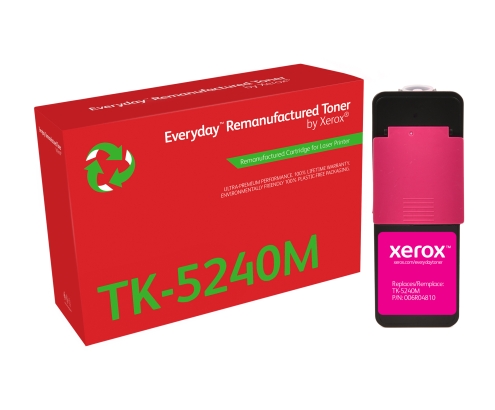 Remanufacturado Everyday Tóner Everyday™ Magenta remanufacturado de Xerox es compatible con Kyocera TK-5240M, Capacidad estándar