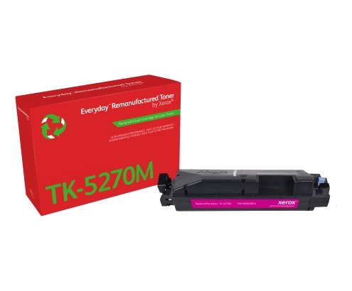 Remanufacturado Everyday Tóner Everyday™ Magenta remanufacturado de Xerox es compatible con Kyocera TK-5270M, Capacidad estándar