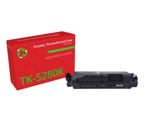 Remanufacturado Everyday Tóner Everyday™ Negro remanufacturado de Xerox es compatible con Kyocera TK-5280K, Capacidad estándar