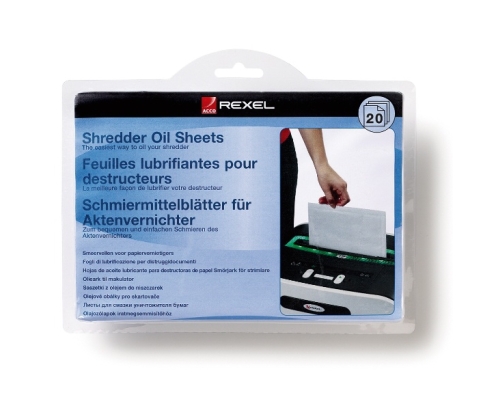 Rexel Láminas lubricantes para destructora (20)