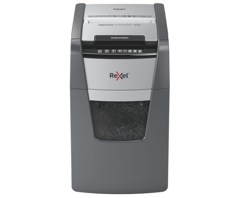 Rexel Optimum AutoFeed+ 150X A triturador de papel Corte cruzado 55 dB 22 cm Negro, Gris