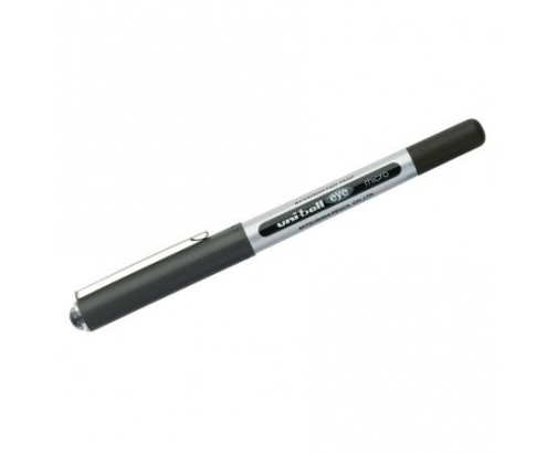ROLLER UNI BALL UB150 PUNTA 0.5MM ACERO INOXIDABLE TINTA NEGRA RESISTENTE AL AGUA 162545000