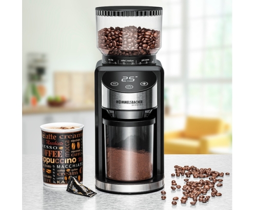 Rommelsbacher EKM 400 molinillo de café 200 W Negro, Acero inoxidable