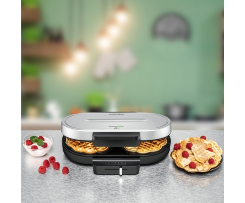 Rommelsbacher WA 1250 gofrera 2 barquillo(s) 1250 W Plata
