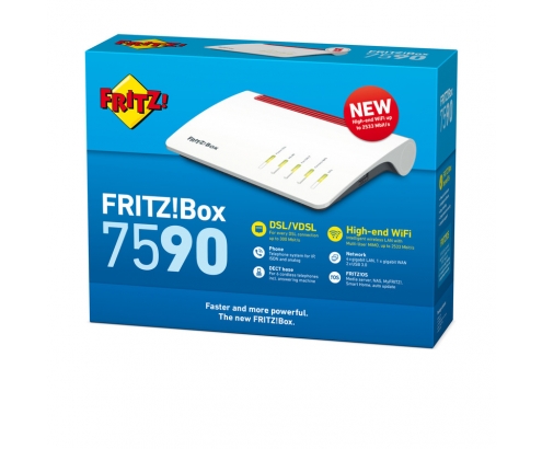 ROUTER AVM FRITZ!Box 7590 International - Modem Router 4x4 WiFi AC, interfaz en Español  20002804