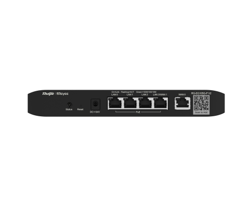 Ruijie Networks RG-EG105G-PV2 router Gigabit Ethernet Negro