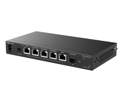 Ruijie Networks RG-EG406XS-P router 2.5 Gigabit Ethernet Negro