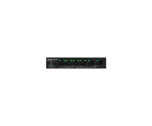 Ruijie Networks RG-ES106D-P V2 switch No administrado Fast Ethernet (10/100) Energía sobre Ethernet (PoE) Negro