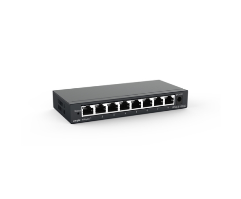Ruijie Networks RG-ES108GD switch No administrado Gigabit Ethernet (10/100/1000) Negro