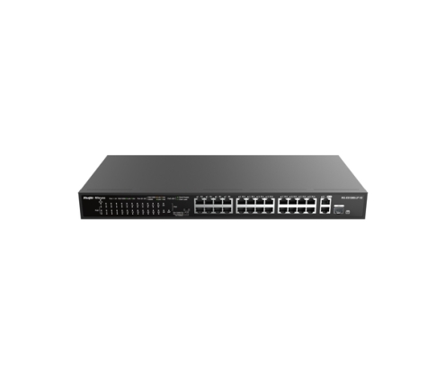 Ruijie Networks RG-ES126S-LP V2 switch No administrado Fast Ethernet (10/100) Energía sobre Ethernet (PoE) Negro