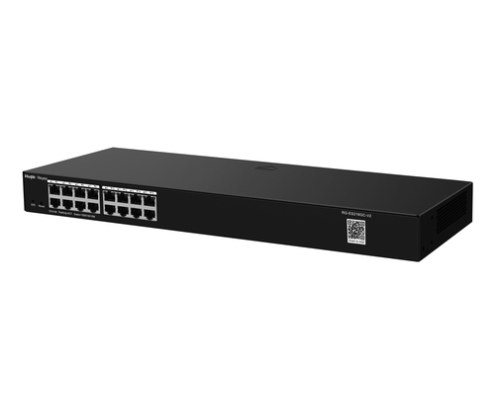 Ruijie Networks RG-ES200 Gestionado L2 Gigabit Ethernet (10/100/1000) Montaje en pared/escritorio Negro