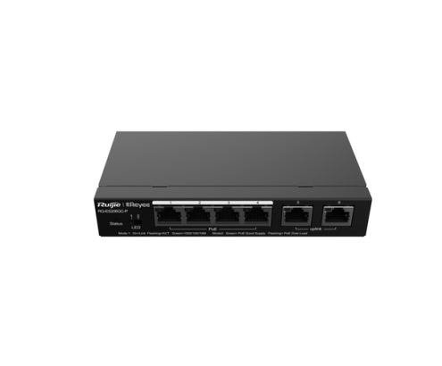 Ruijie Networks RG-ES206GC-P switch Gigabit Ethernet (10/100/1000) Energía sobre Ethernet (PoE) Negro
