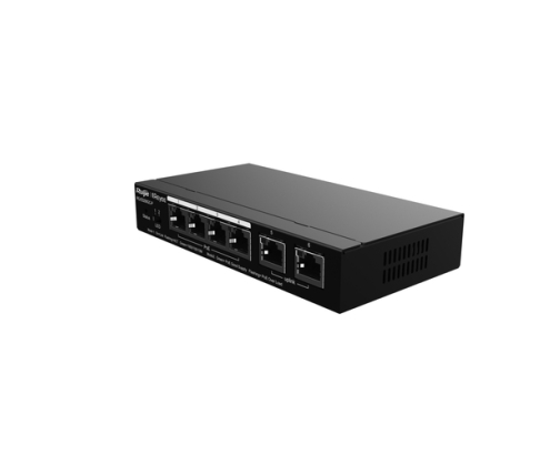 Ruijie Networks RG-ES206GC-P switch Gigabit Ethernet (10/100/1000) Energía sobre Ethernet (PoE) Negro