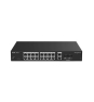 Ruijie Networks RG-ES220GS-LP switch Gestionado L2 Gigabit Ethernet (10/100/1000) Energía sobre Ethernet (PoE) Escritorio Negro
