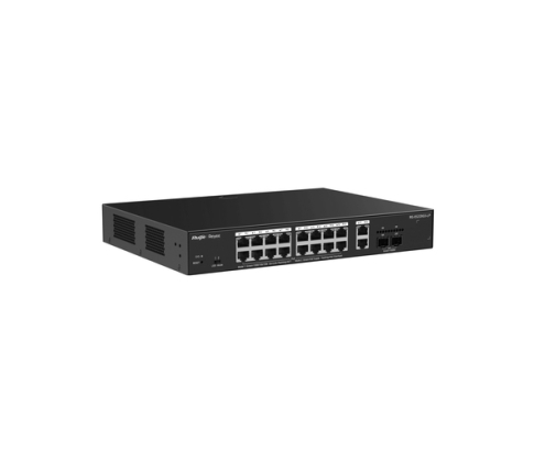 Ruijie Networks RG-ES220GS-LP switch Gestionado L2 Gigabit Ethernet (10/100/1000) Energía sobre Ethernet (PoE) Escritorio Negro