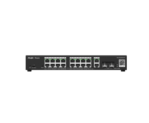 Ruijie Networks RG-ES220GS-P switch Gestionado L2 Gigabit Ethernet (10/100/1000) Energía sobre Ethernet (PoE) Negro