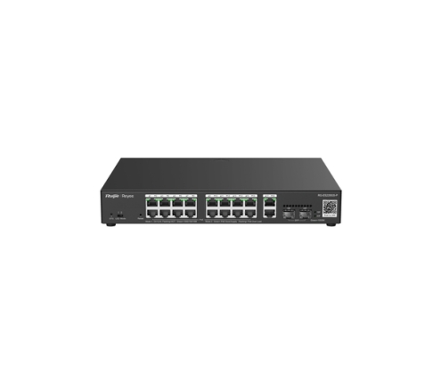 Ruijie Networks RG-ES220GS-P switch Gestionado L2 Gigabit Ethernet (10/100/1000) Energía sobre Ethernet (PoE) Negro