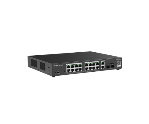 Ruijie Networks RG-ES220GS-P switch Gestionado L2 Gigabit Ethernet (10/100/1000) Energía sobre Ethernet (PoE) Negro