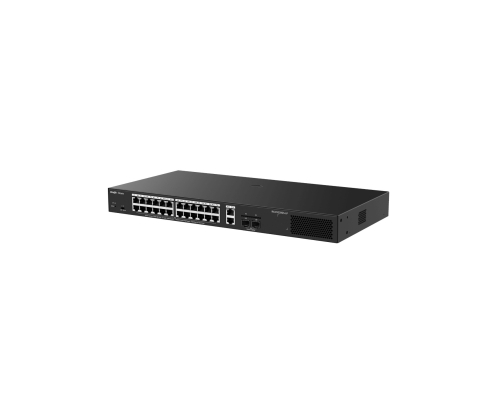 Ruijie Networks RG-ES228GS-LP switch Gestionado L2 Gigabit Ethernet (10/100/1000) Energía sobre Ethernet (PoE) Escritorio Negro