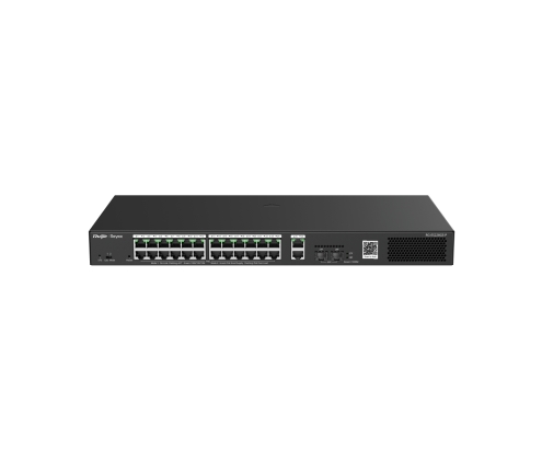 Ruijie Networks RG-ES228GS-P switch Gestionado Gigabit Ethernet (10/100/1000) Energía sobre Ethernet (PoE) Negro