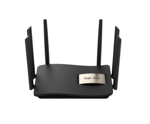 Ruijie Networks RG-EW1200G PRO router inalámbrico Gigabit Ethernet Doble banda (2,4 GHz / 5 GHz) Negro