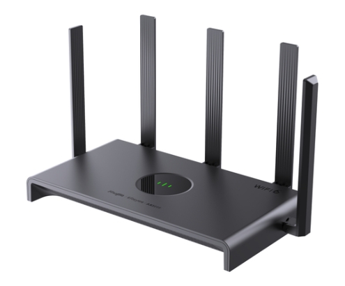 Ruijie Networks RG-EW3000GX PRO router inalámbrico Gigabit Ethernet Doble banda (2,4 GHz / 5 GHz) Negro