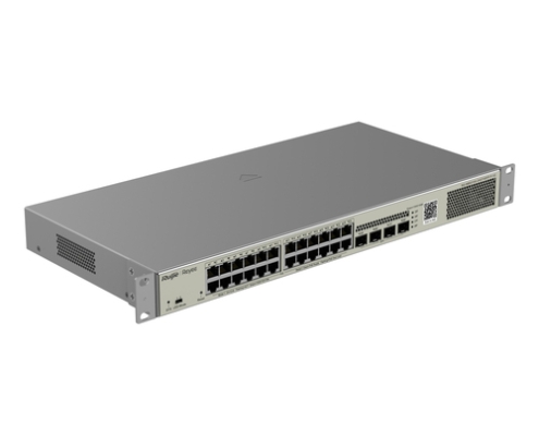 Ruijie Networks RG-NBS3100-24GT4SFP-P-V2 switch Gestionado L2 Gigabit Ethernet (10/100/1000) Energía sobre Ethernet (PoE) Metálico