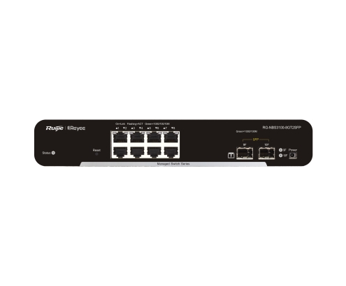 Ruijie Networks RG-NBS3100-8GT2SFP switch Gestionado L2 Gigabit Ethernet (10/100/1000) Negro