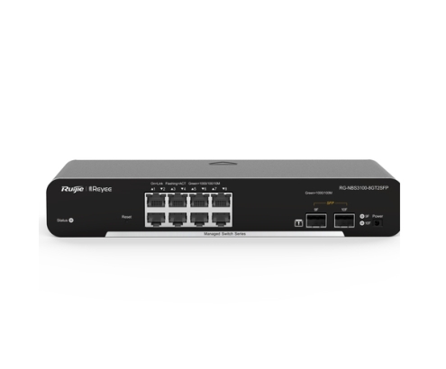Ruijie Networks RG-NBS3100-8GT2SFP switch Gestionado L2 Gigabit Ethernet (10/100/1000) Negro