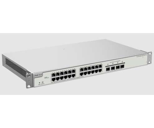 Ruijie Networks RG-NBS3200-24GT4XS-P-V2 switch Gestionado L2+ Gigabit Ethernet (10/100/1000) Energía sobre Ethernet (PoE) Gris