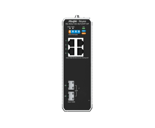 Ruijie Networks RG-NIS2100 Gestionado L2 Gigabit Ethernet (10/100/1000) Energía sobre Ethernet (PoE) Negro, Acero inoxidable