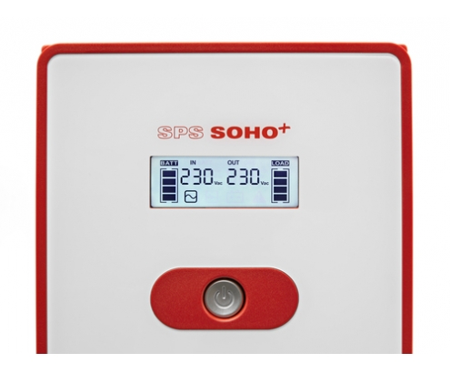 SAI SALICRU SPS 2200 SOHO+ IEC SISTEMA DE ALIMENTACION ININTERRUMPIDA DOBLE CARGADOR USB ROJO 647CA000012