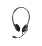 Sandberg 825-30 auricular y casco Auriculares Alámbrico Diadema Oficina/Centro de llamadas Negro