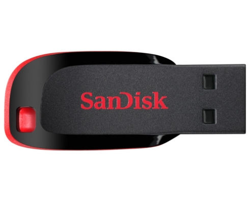 SanDisk Cruzer Blade unidad flash USB 32 GB USB tipo A 2.0 Negro, Rojo