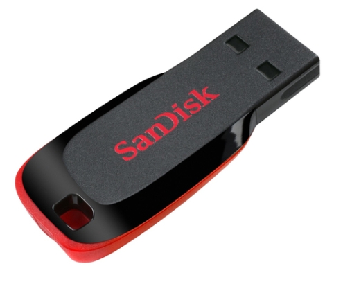 SanDisk Cruzer Blade unidad flash USB 32 GB USB tipo A 2.0 Negro, Rojo
