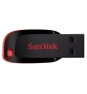 SanDisk Cruzer Blade unidad flash USB 64 GB USB tipo A 2.0 Negro, Rojo
